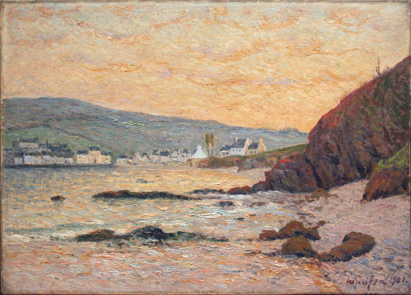 The Village, Morgat (1901) Maxime Maufra tablo - Dekolata