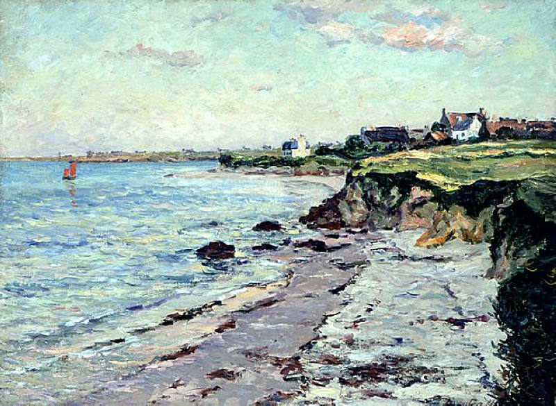 The Village of Kerhostin (1911) Maxime Maufra tablo - Dekolata