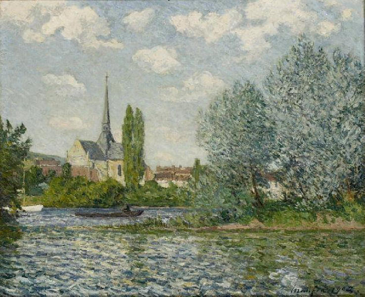 The church at Little Andelys Maxime Maufra tablo - Dekolata