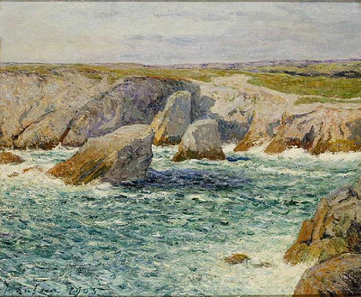 The creek shore of Quibero (1903) – Maxime Maufra Tablo