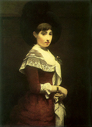 Portrait of a young Jewish woman (1886) – Meijer de Haan Tablo