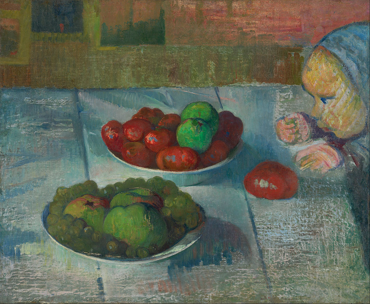 Still life with a profile of Mimi (1890) Meijer de Haan tablo - Dekolata