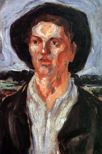 Bavarian With a Hat (1900) Nadežda Petrović tablo - Dekolata