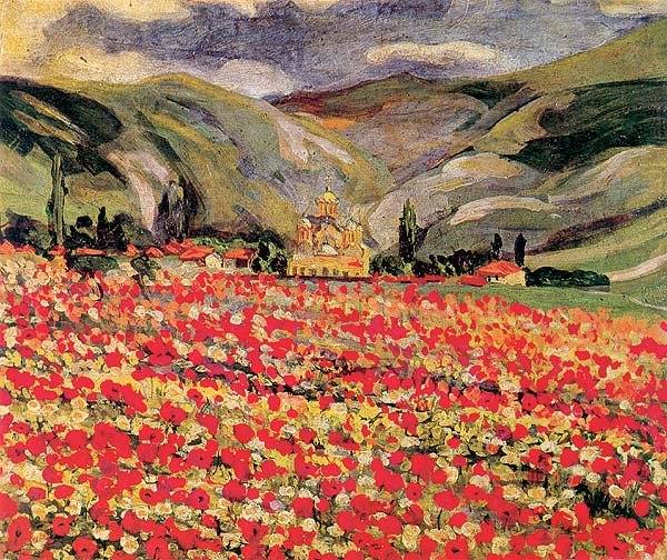 Kosovski Božuri (1913) Nadežda Petrović tablo - Dekolata