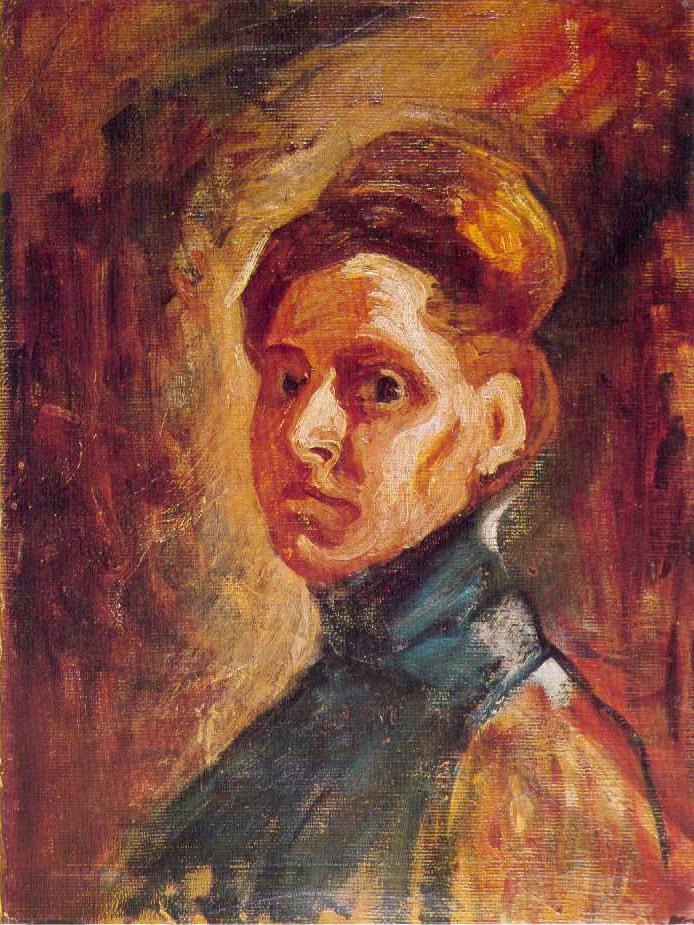 Self Portrait (1907) Nadežda Petrović tablo - Dekolata