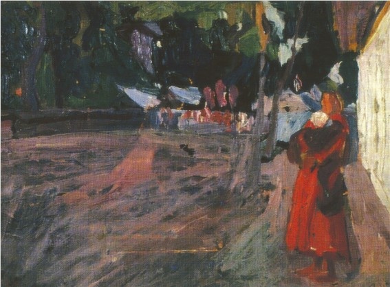 A Woman on a Street (1899) – Oleksa Novakivskyi Tablo