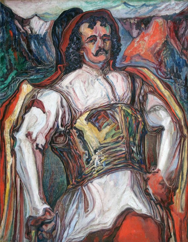 Dovbush, the ruler of the mountains (1931) Oleksa Novakivskyi tablo - Dekolata