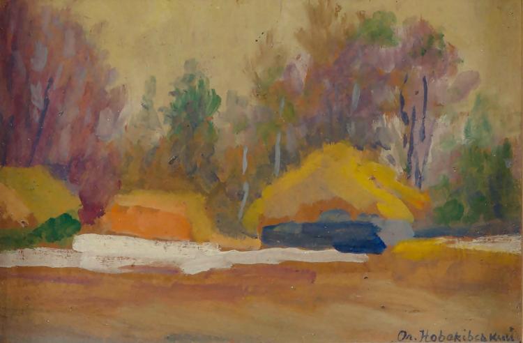 Early Spring in the Mountains (1930) Oleksa Novakivskyi tablo - Dekolata