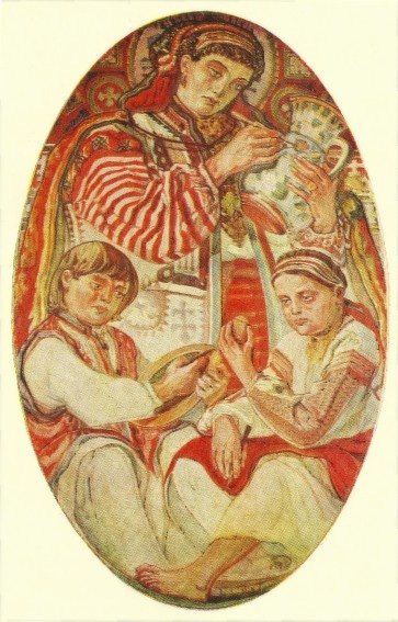 Folk Art (1915) Oleksa Novakivskyi tablo - Dekolata