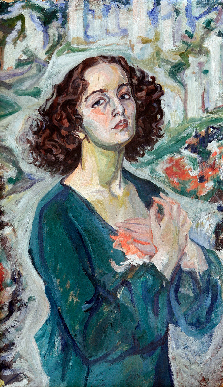 Portrait of Halyna Holubovska (1929) – Oleksa Novakivskyi Tablo