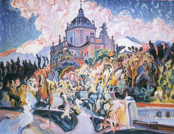 The Cathedral of Saint George. A Poem of the World War (1916) Oleksa Novakivskyi tablo - Dekolata