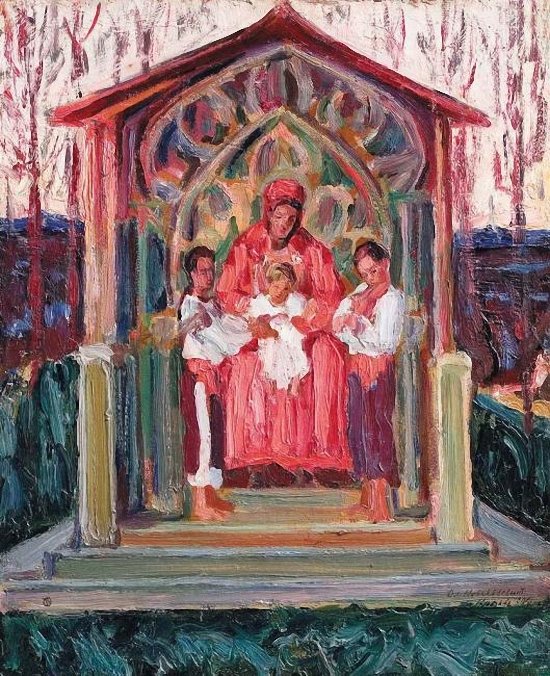 Ukrainian Madonna (1919) – Oleksa Novakivskyi Tablo