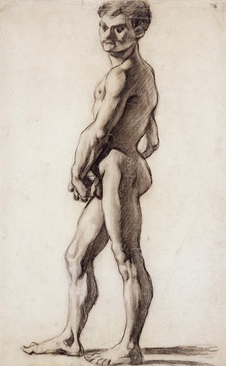 A male nude (1863) Paul Cézanne tablo - Dekolata