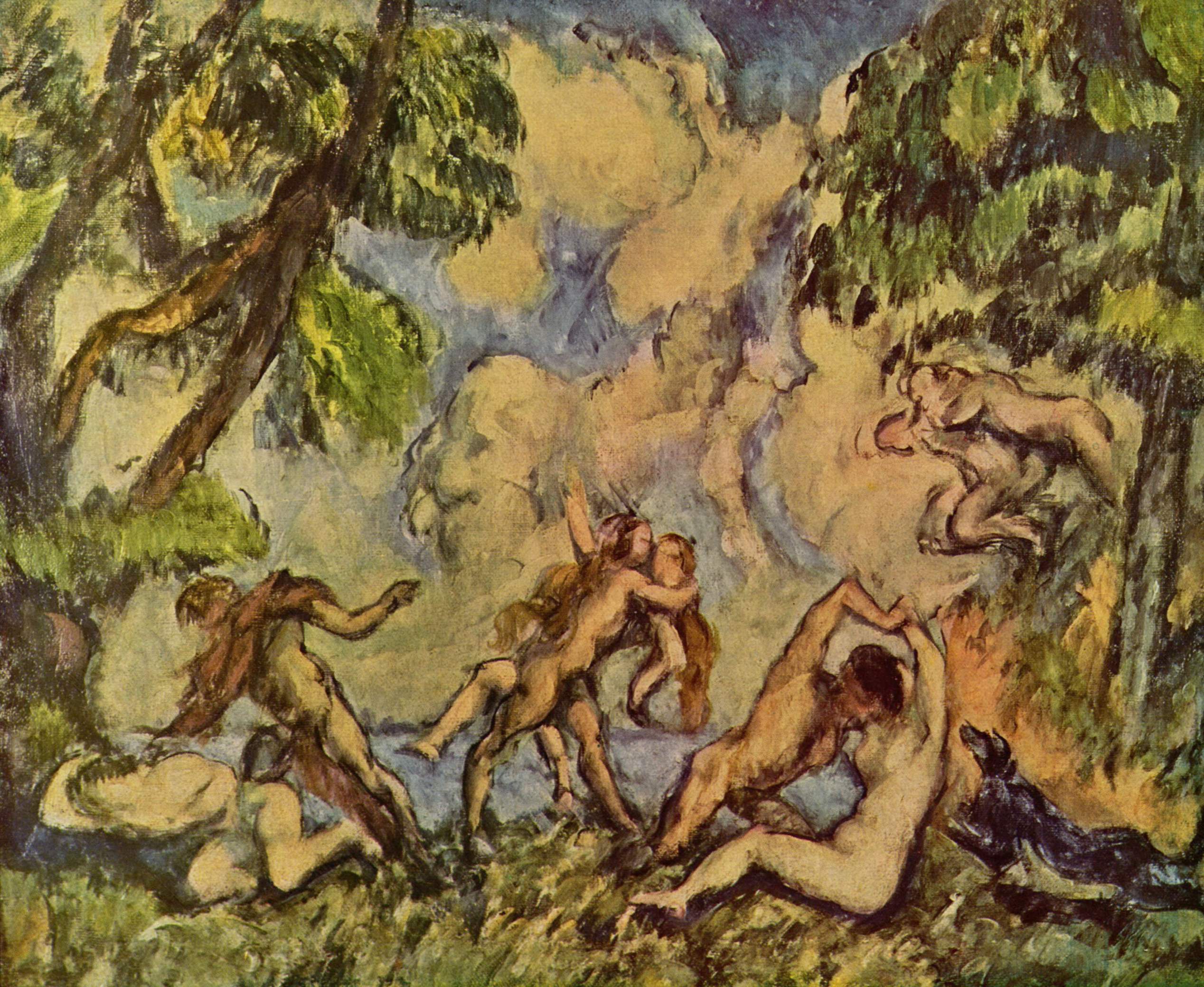 Bacchanalia. The Battle of Love (1880) – Paul Cézanne Tablo