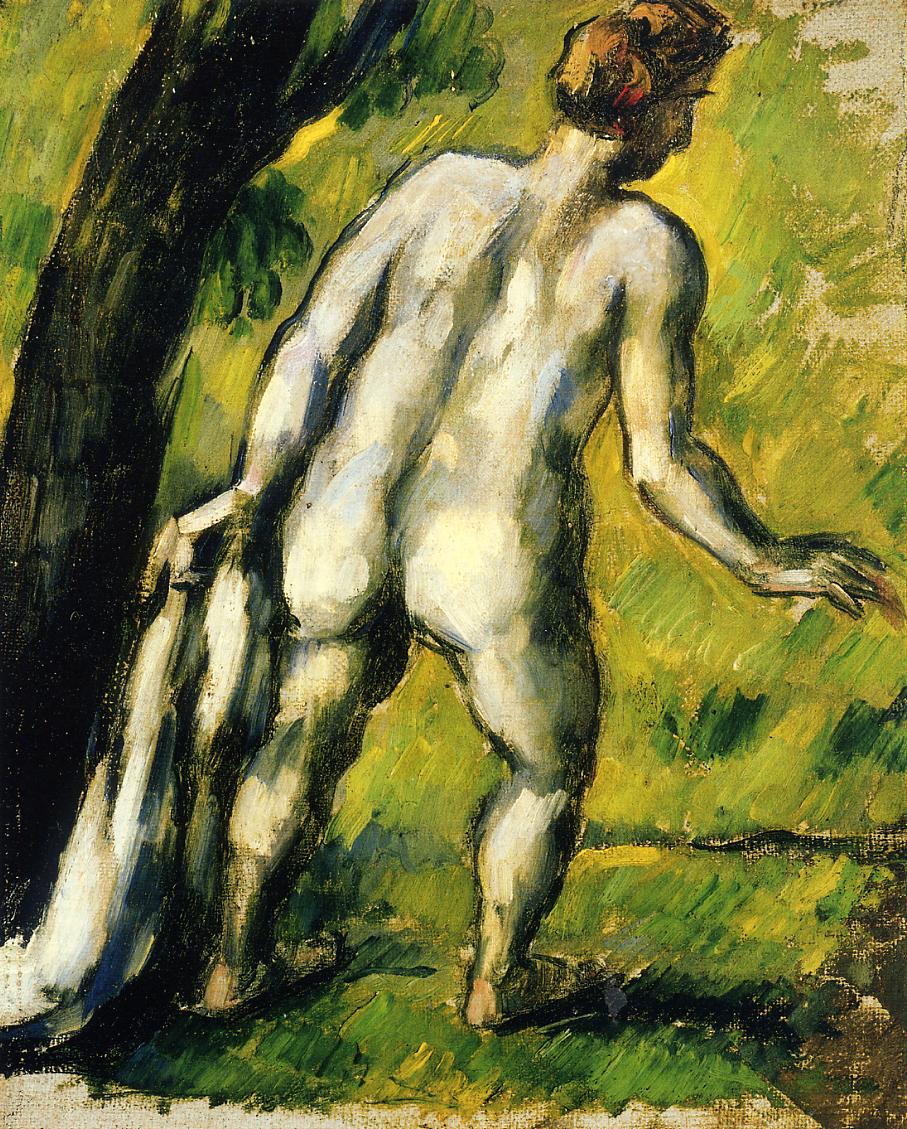 Bather from the Back (1878) Paul Cézanne tablo - Dekolata