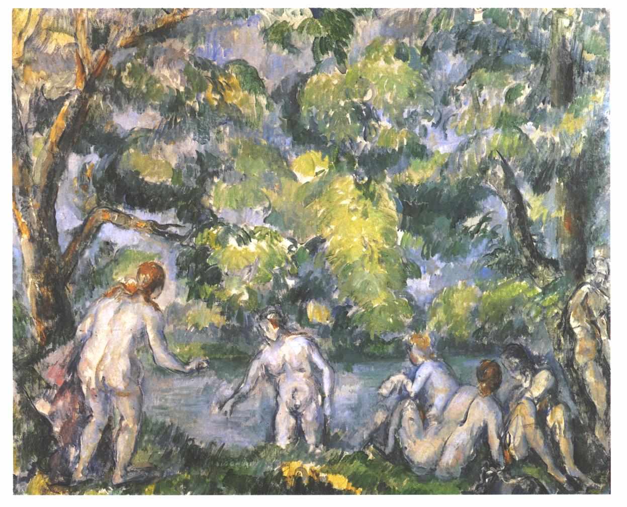 Bathers (1887) – Paul Cézanne Tablo