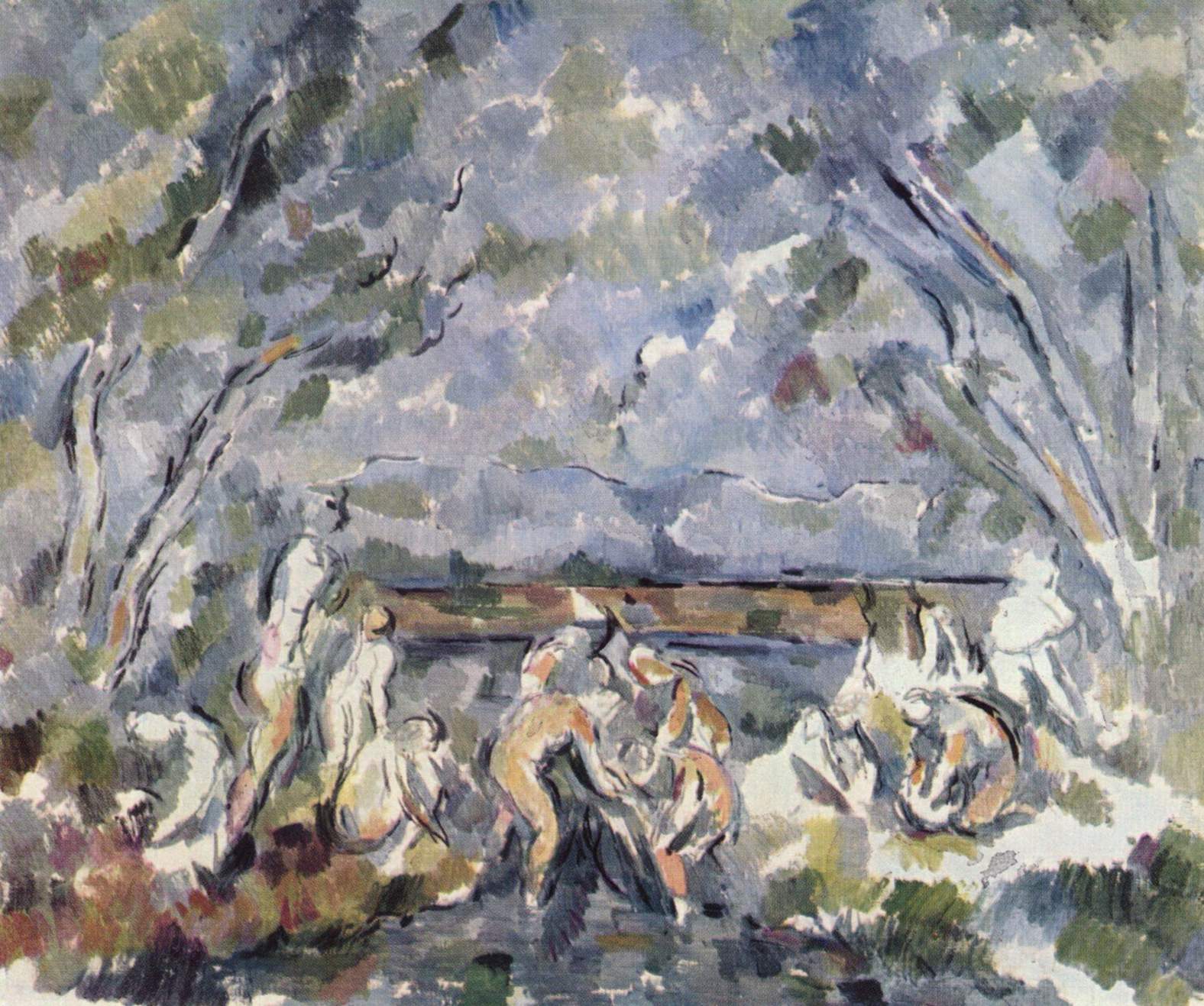 Bathers (1904) Paul Cézanne tablo - Dekolata