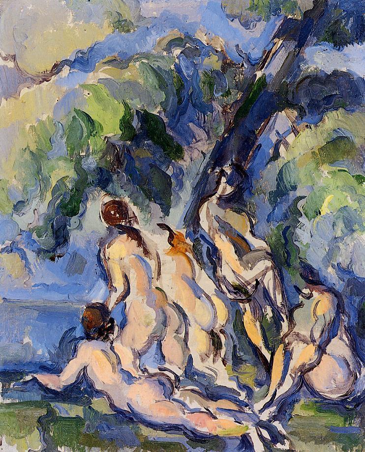 Bathers (1906) Paul Cézanne tablo - Dekolata