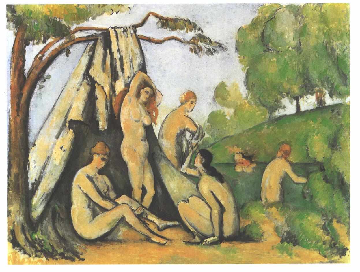 Bathers Outside a Tent (1883) Paul Cézanne tablo - Dekolata