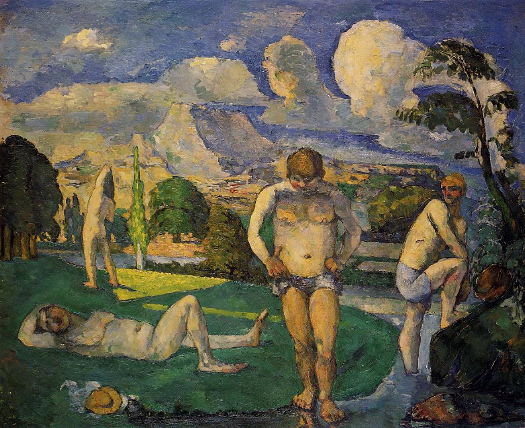 Bathers at Rest (1877) Paul Cézanne tablo - Dekolata