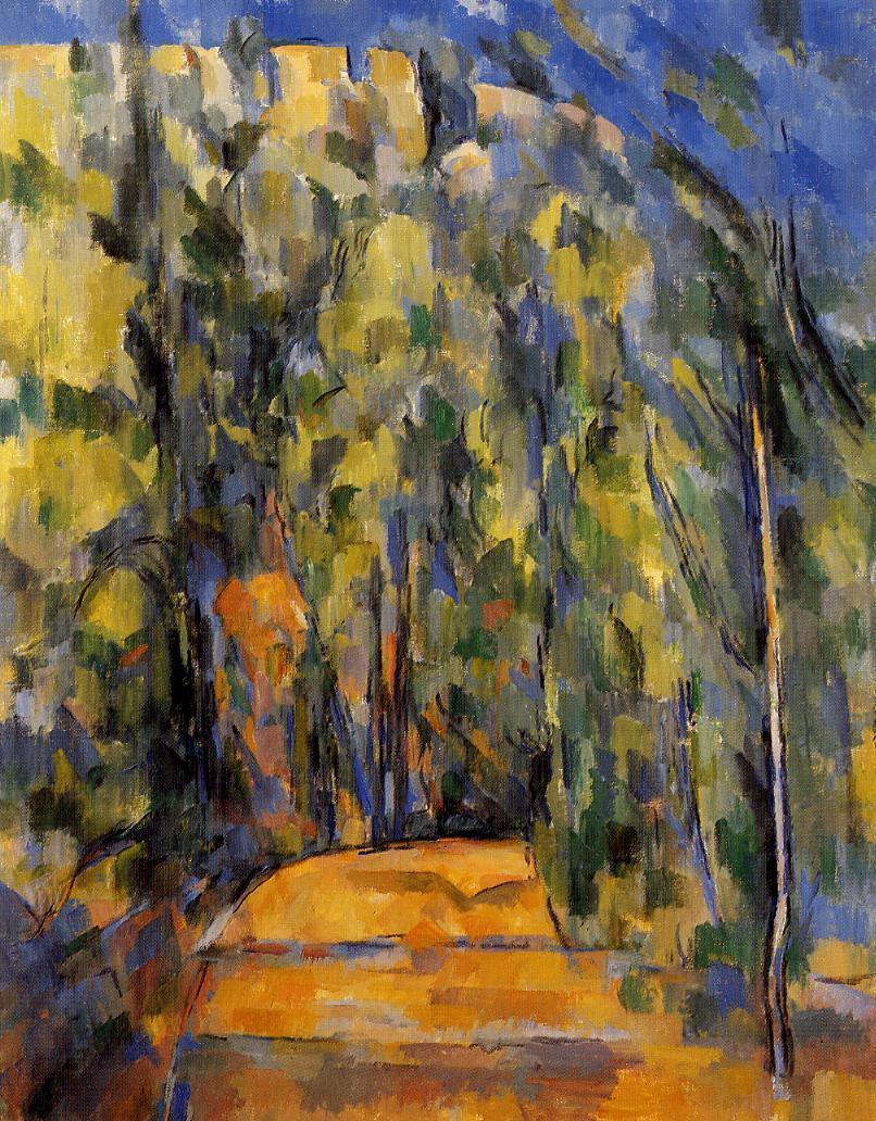 Bend in Forest Road (1906) Paul Cézanne tablo - Dekolata