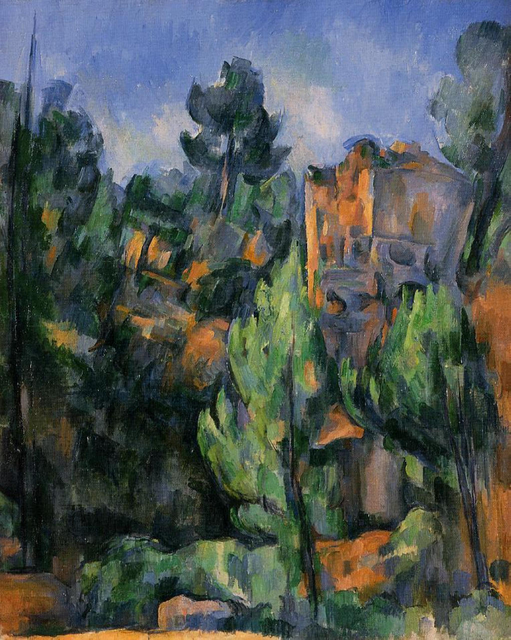 Bibemus Quarry (1898) Paul Cézanne tablo - Dekolata