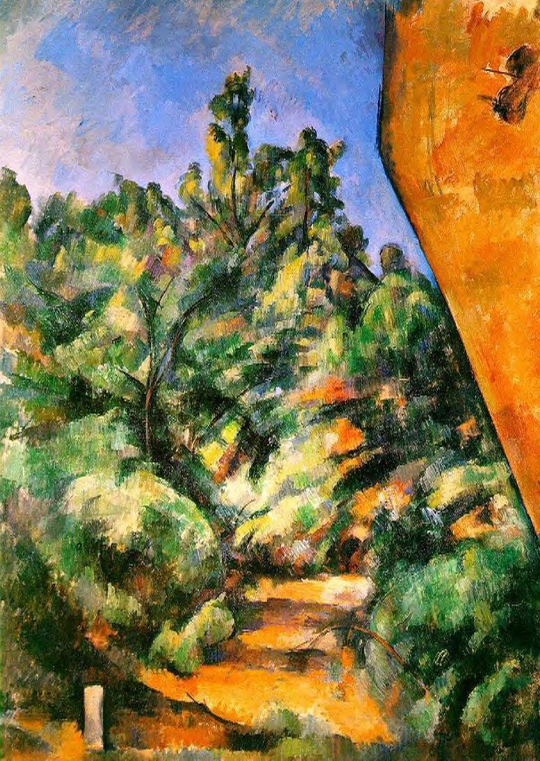 Bibemus. The Red Rock (1897) Paul Cézanne tablo - Dekolata