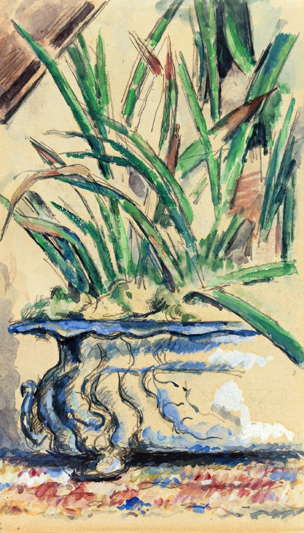 Blue Flowerpot (1885) Paul Cézanne tablo - Dekolata