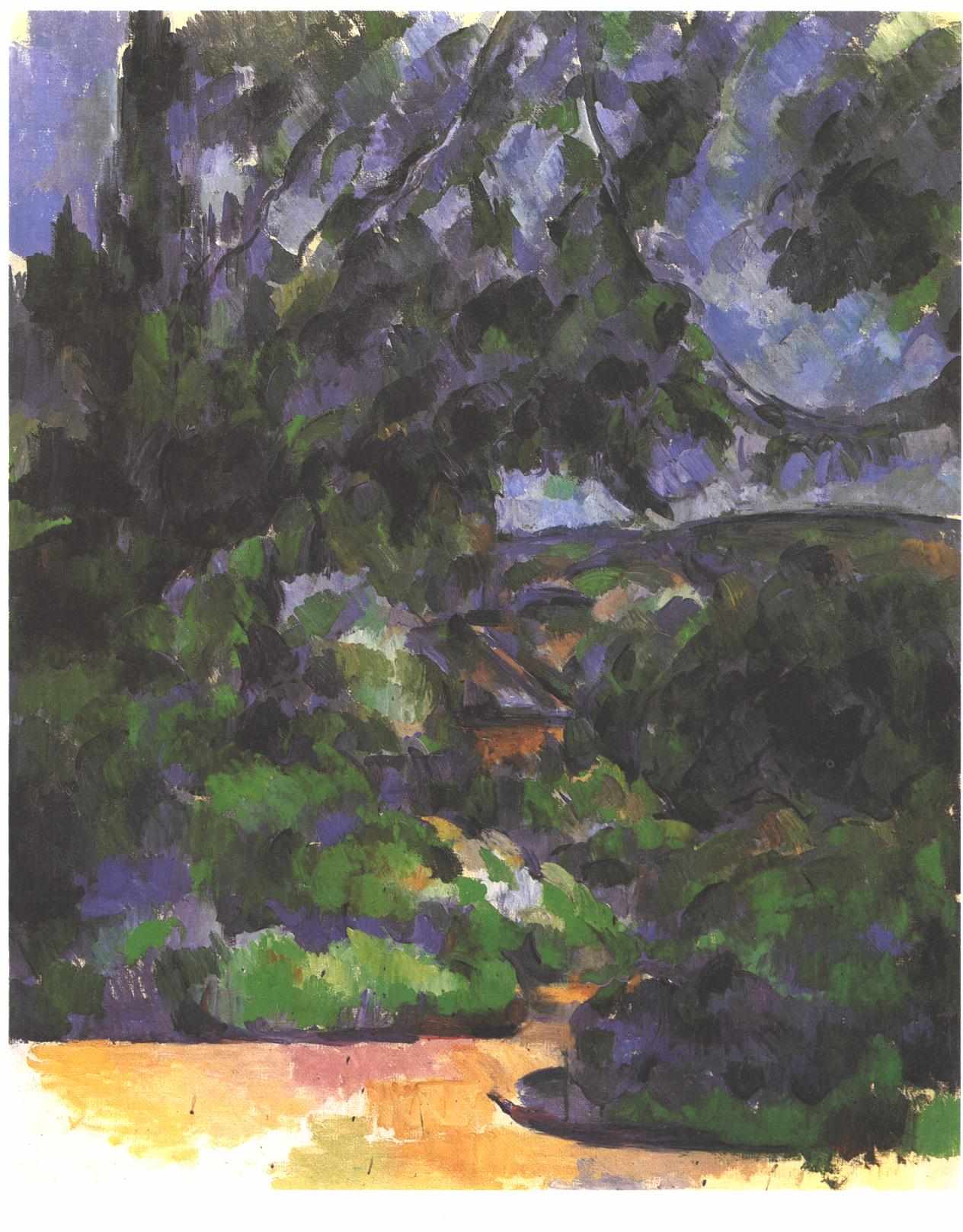 Blue Landscape (1903) Paul Cézanne tablo - Dekolata
