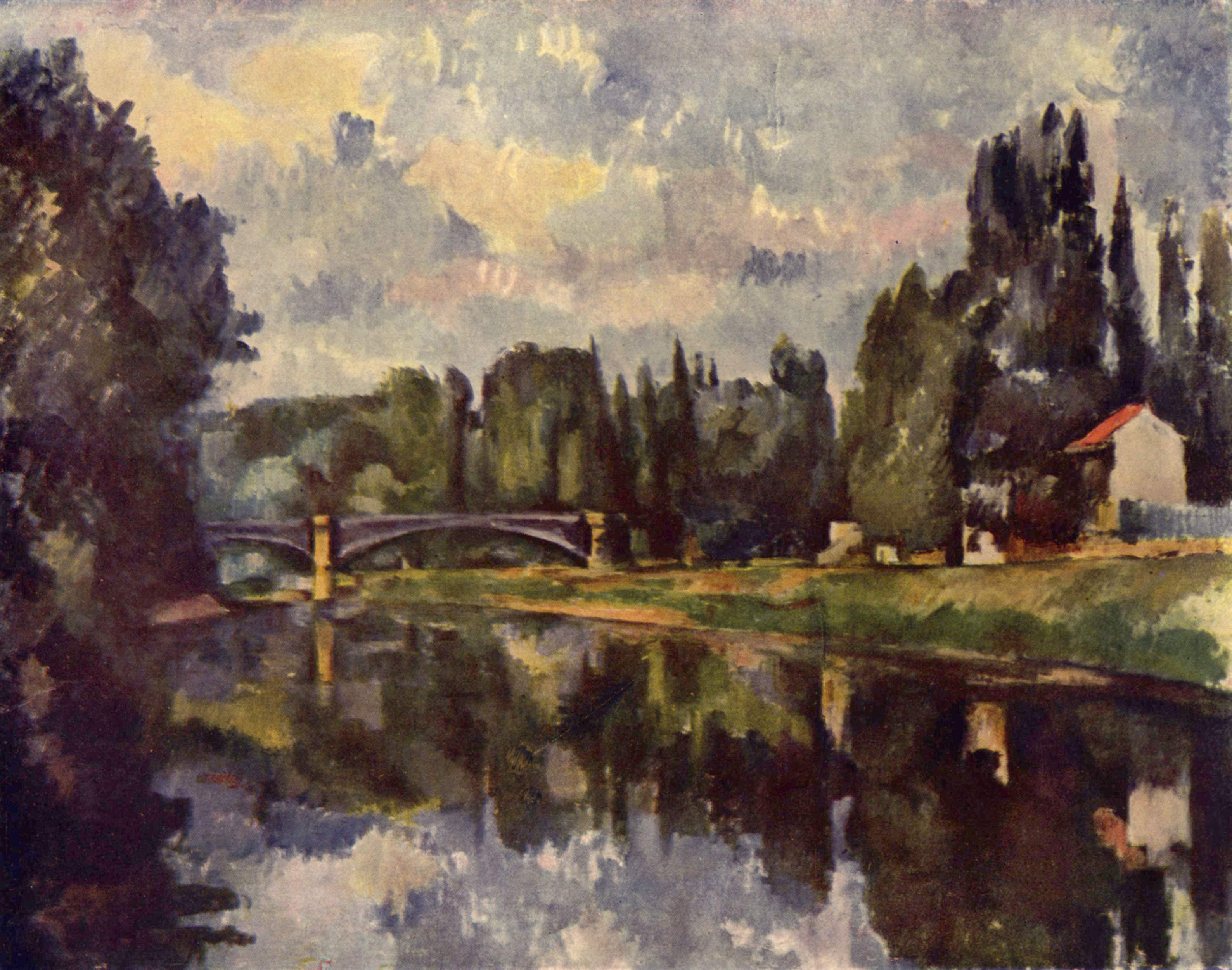 Bridge over the Marne (1888) Paul Cézanne tablo - Dekolata