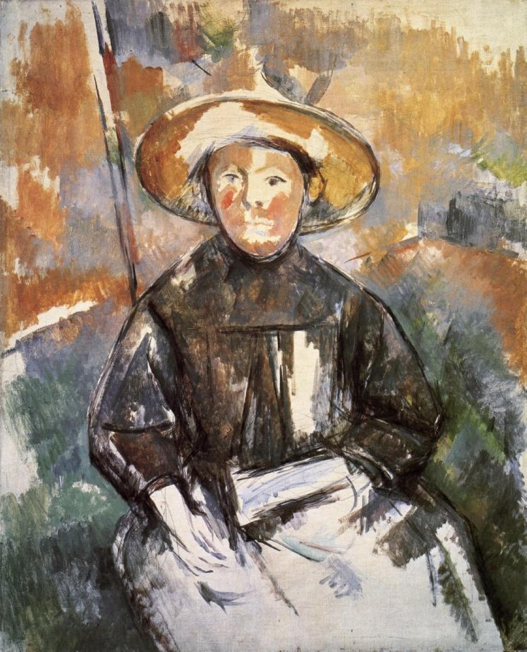 Child in a Straw Hat (1902) Paul Cézanne tablo - Dekolata