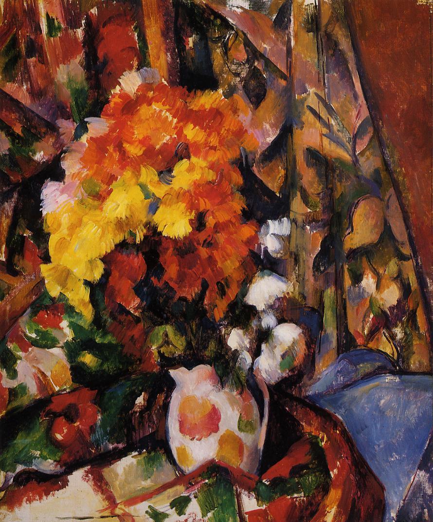 Chrysanthemums (1898) Paul Cézanne tablo - Dekolata