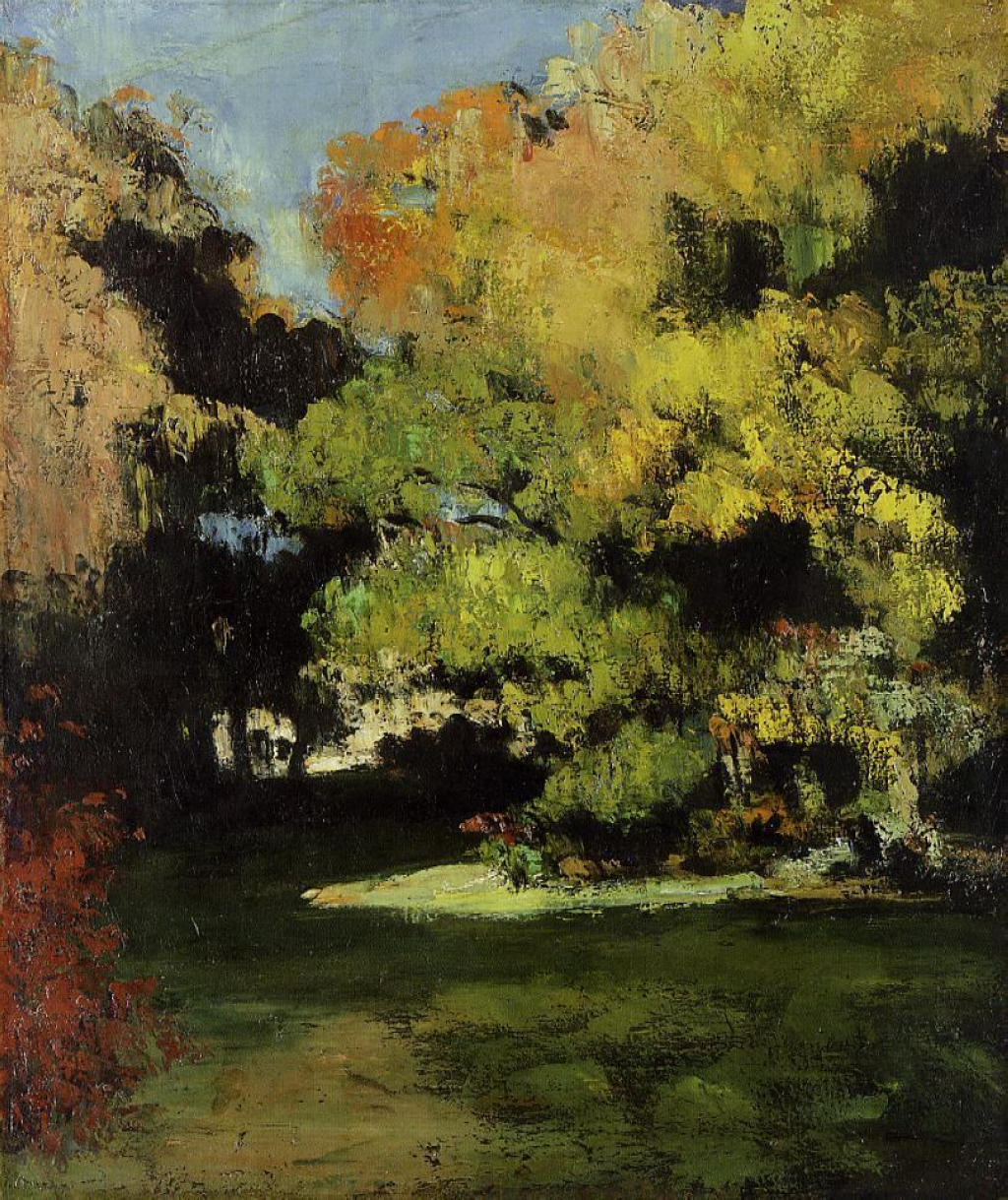 Clearing (1867) Paul Cézanne tablo - Dekolata