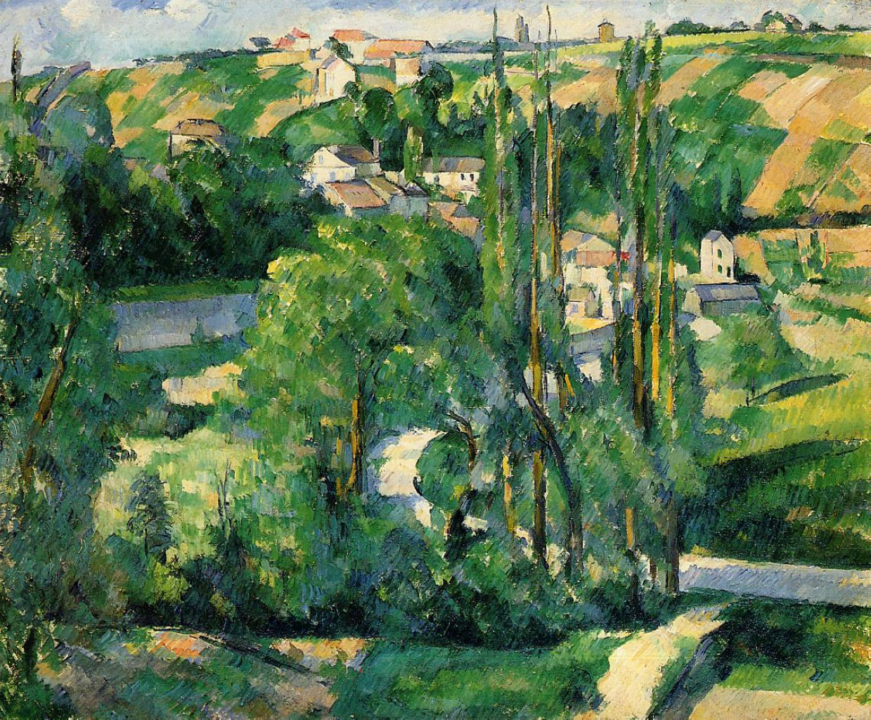 Cote du Galet, at Pontoise (1880) Paul Cézanne tablo - Dekolata