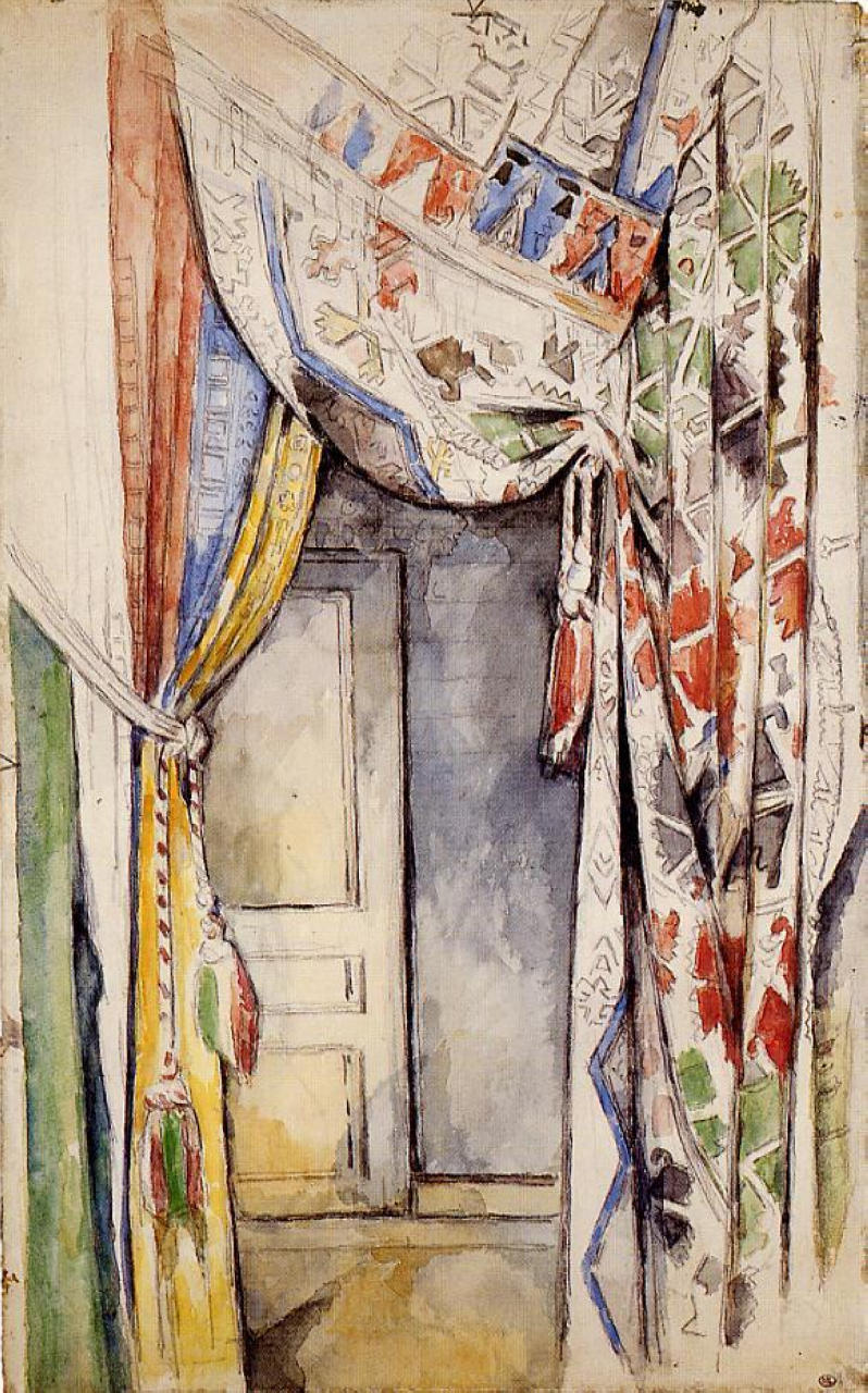 Curtains (1885) Paul Cézanne tablo - Dekolata