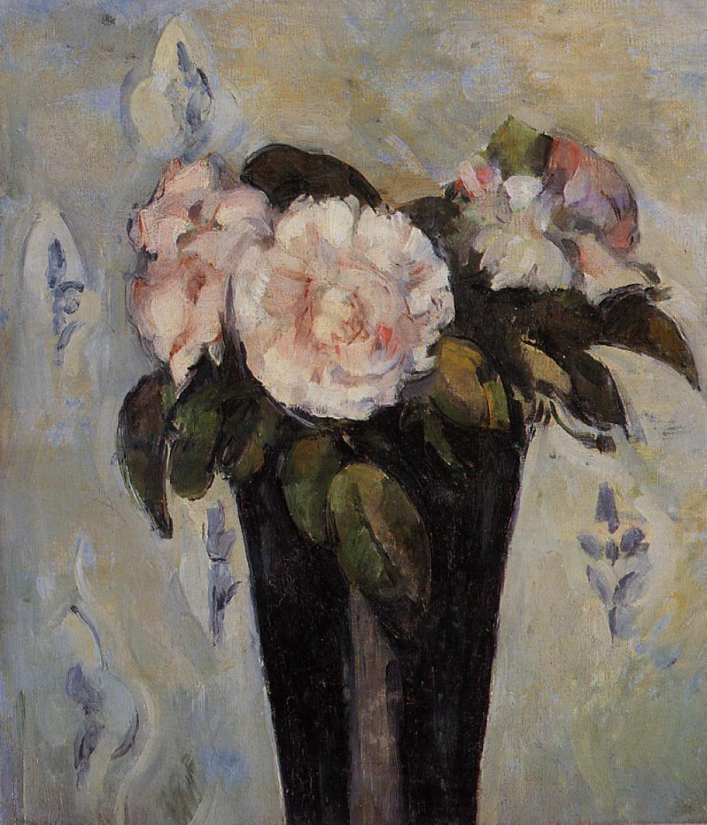 Dark Blue Vase (1880) – Paul Cézanne Tablo