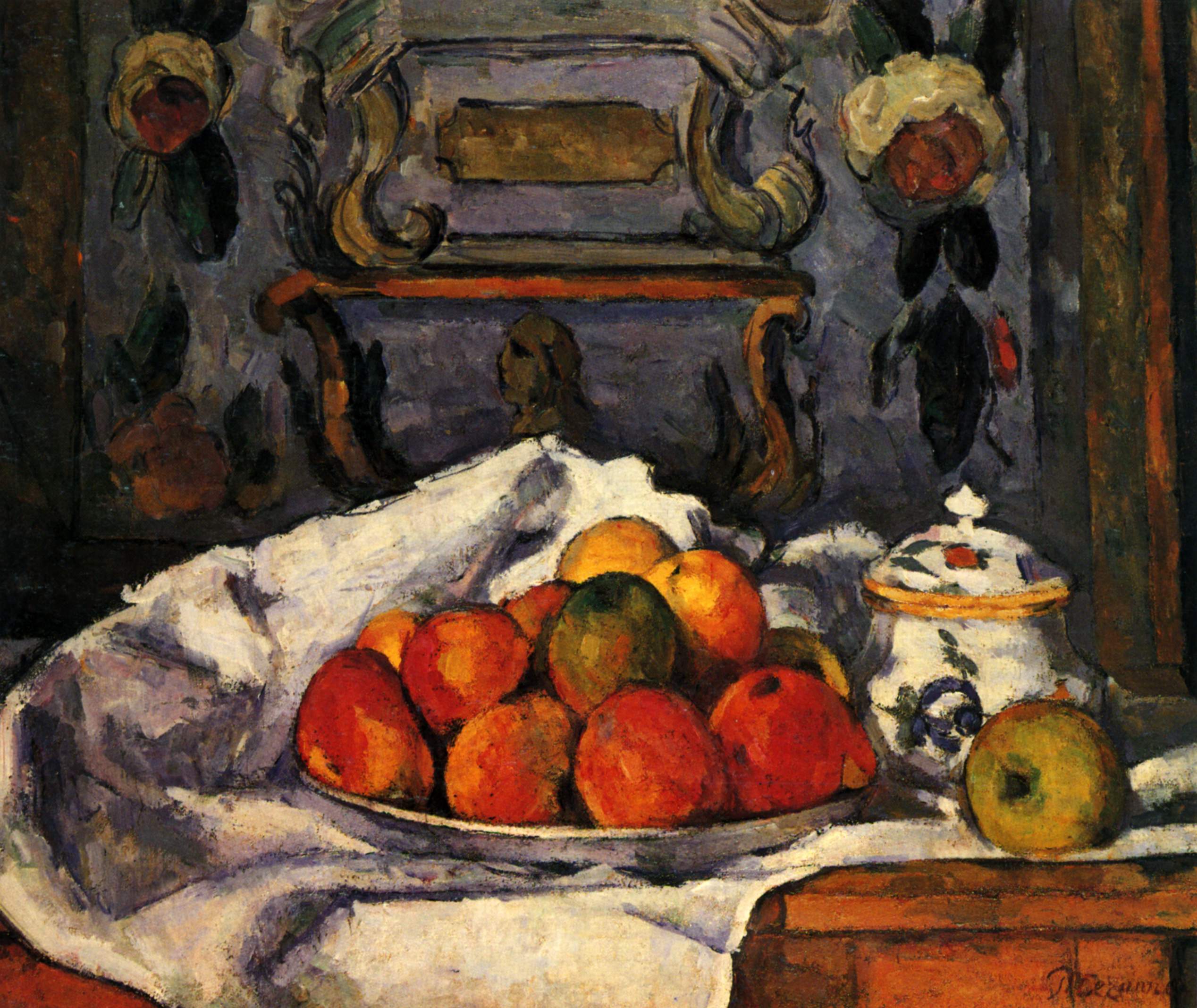 Dish of Apples (1879) Paul Cézanne tablo - Dekolata