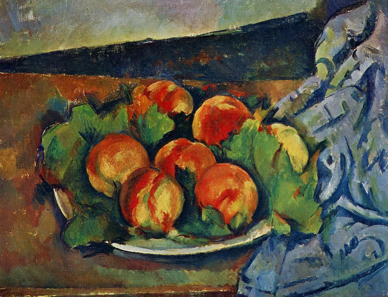 Dish of Peaches (1894) Paul Cézanne tablo - Dekolata