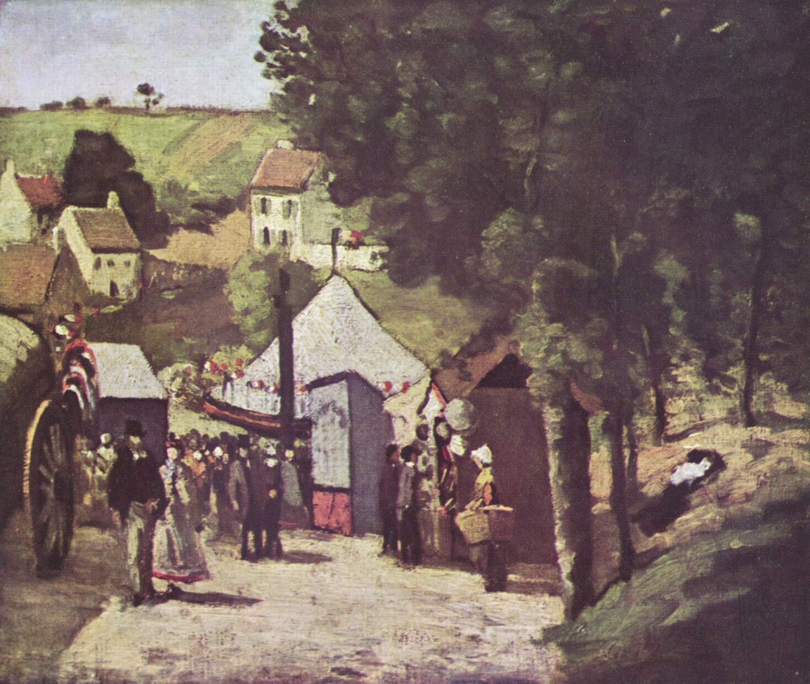 Eremitage, Pontoise (1874) Paul Cézanne tablo - Dekolata