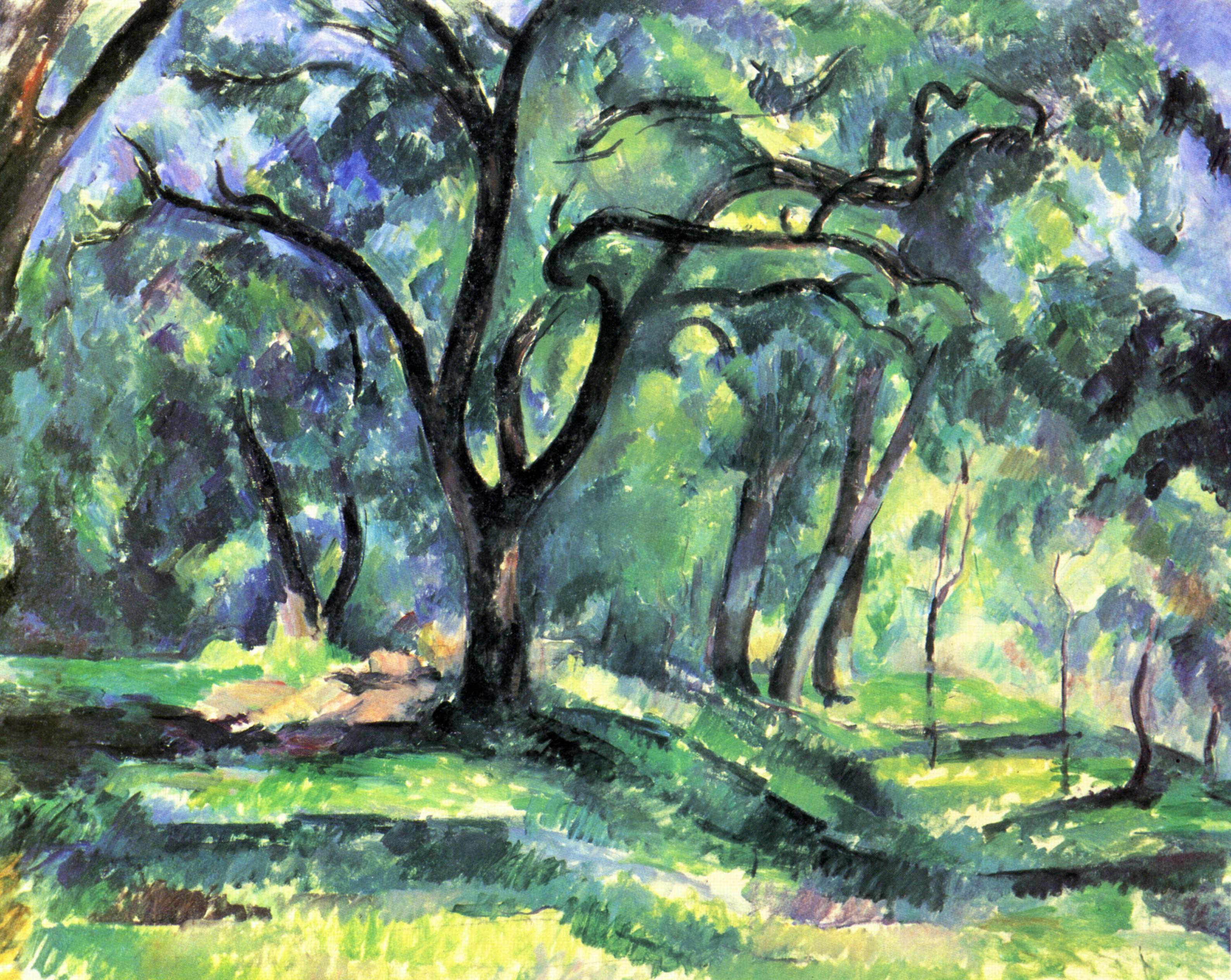 Forest (1890) – Paul Cézanne Tablo