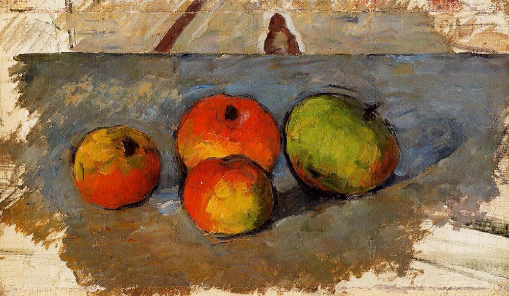 Four Apples (1881) Paul Cézanne tablo - Dekolata