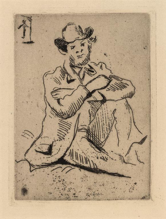 Guillaumin with the Hanged Man (1873) Paul Cézanne tablo - Dekolata