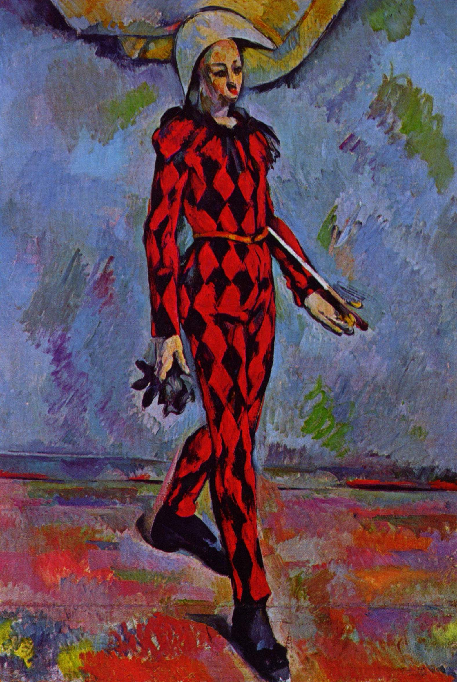 Harlequin (1890) Paul Cézanne tablo - Dekolata
