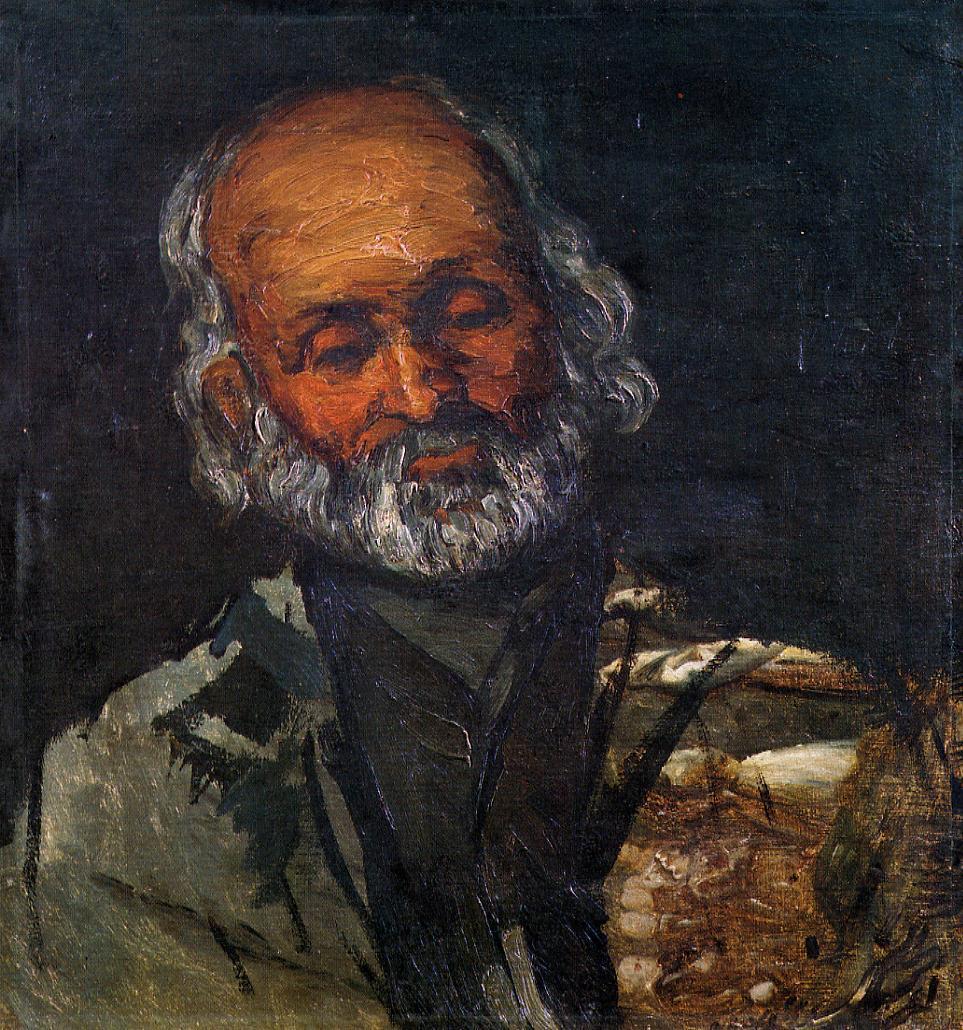 Head of an Old Man (1866) Paul Cézanne tablo - Dekolata