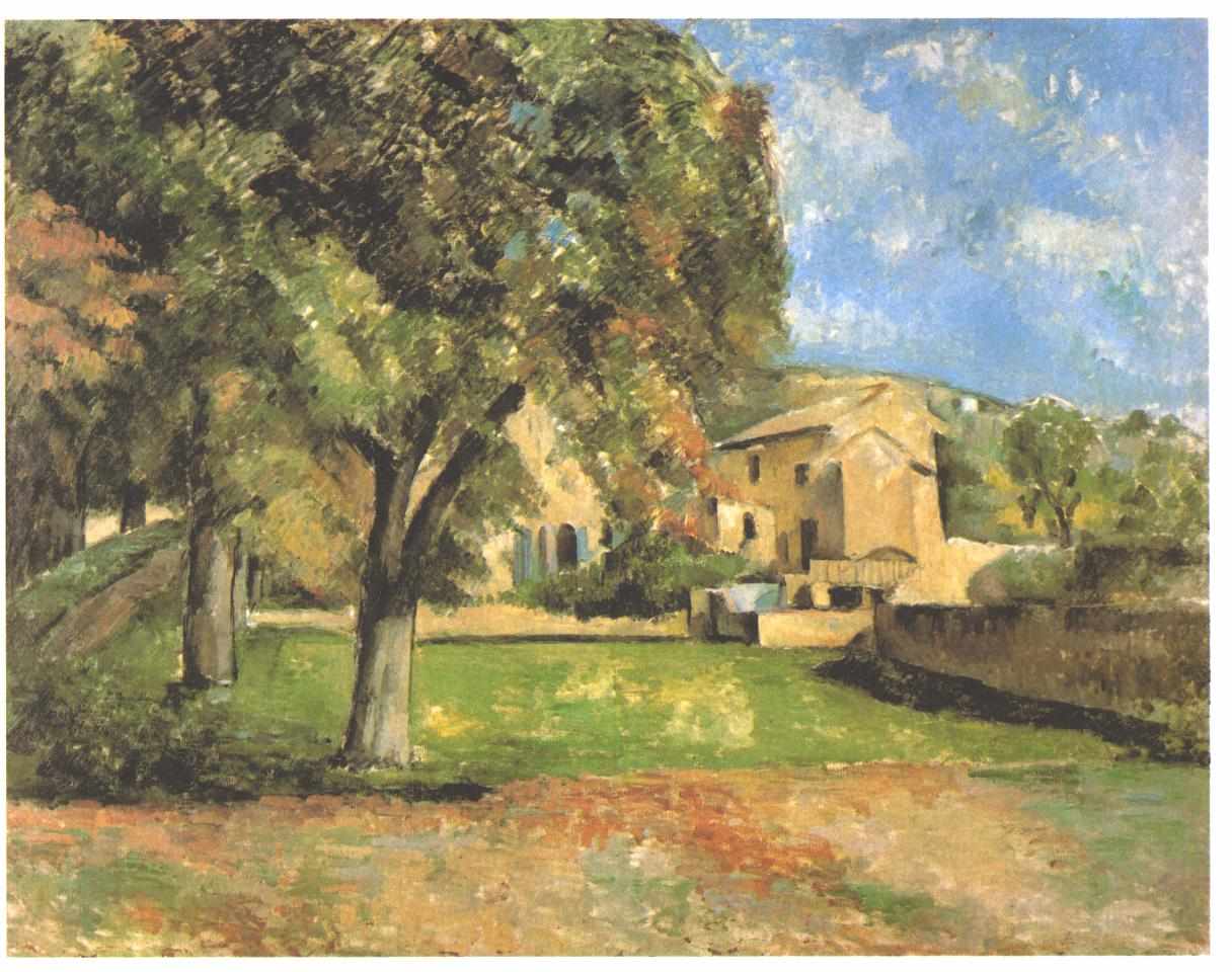 Horse chestnut trees in Jas de Bouffan (1886) Paul Cézanne tablo - Dekolata