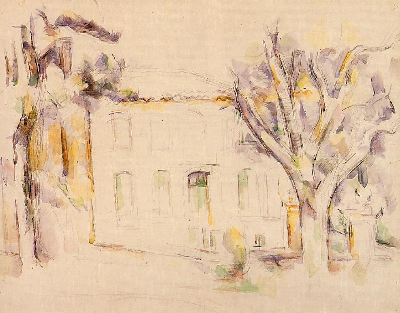 House in Provence (1895) Paul Cézanne tablo - Dekolata