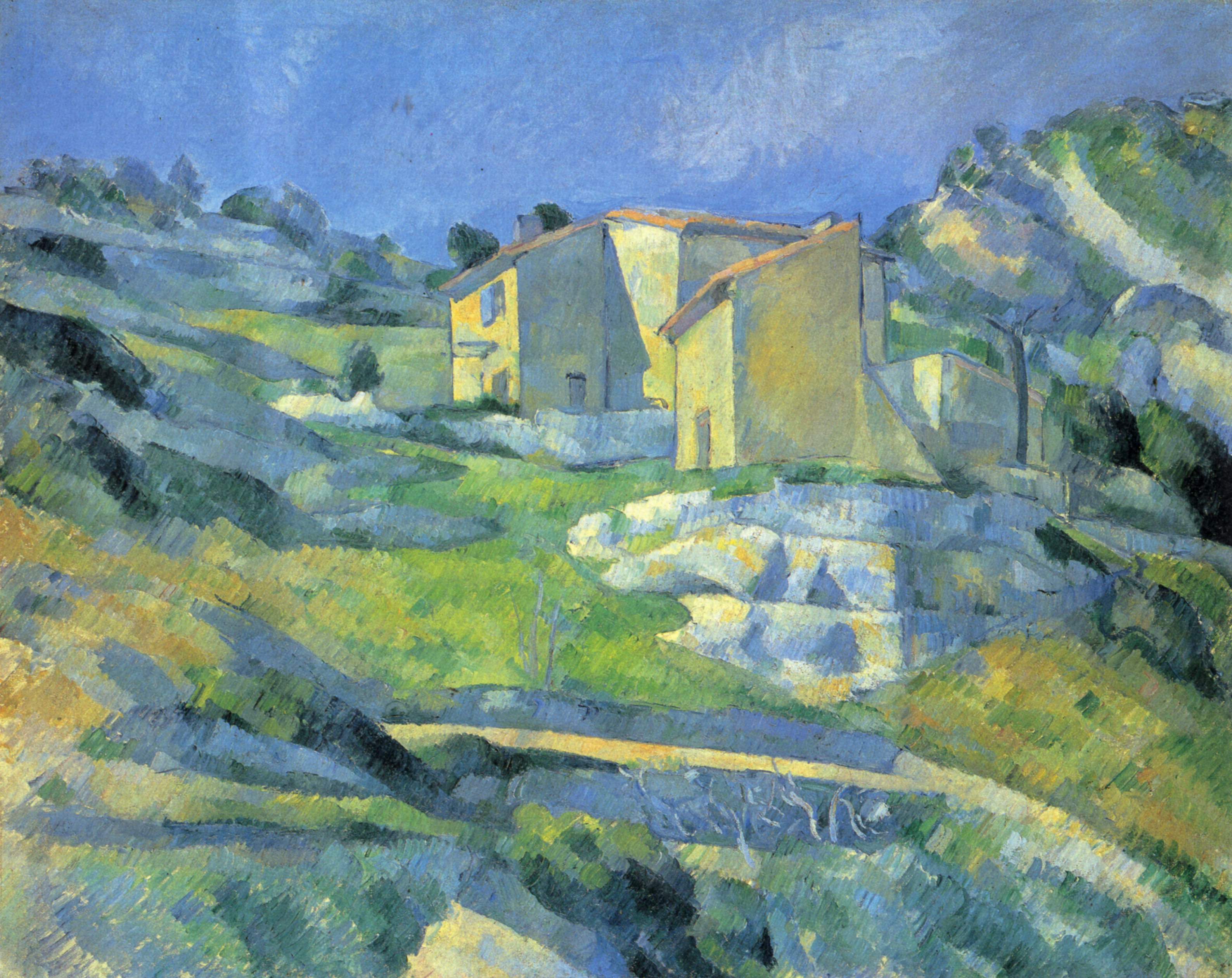 Houses at the L'Estaque (1880) Paul Cézanne tablo - Dekolata