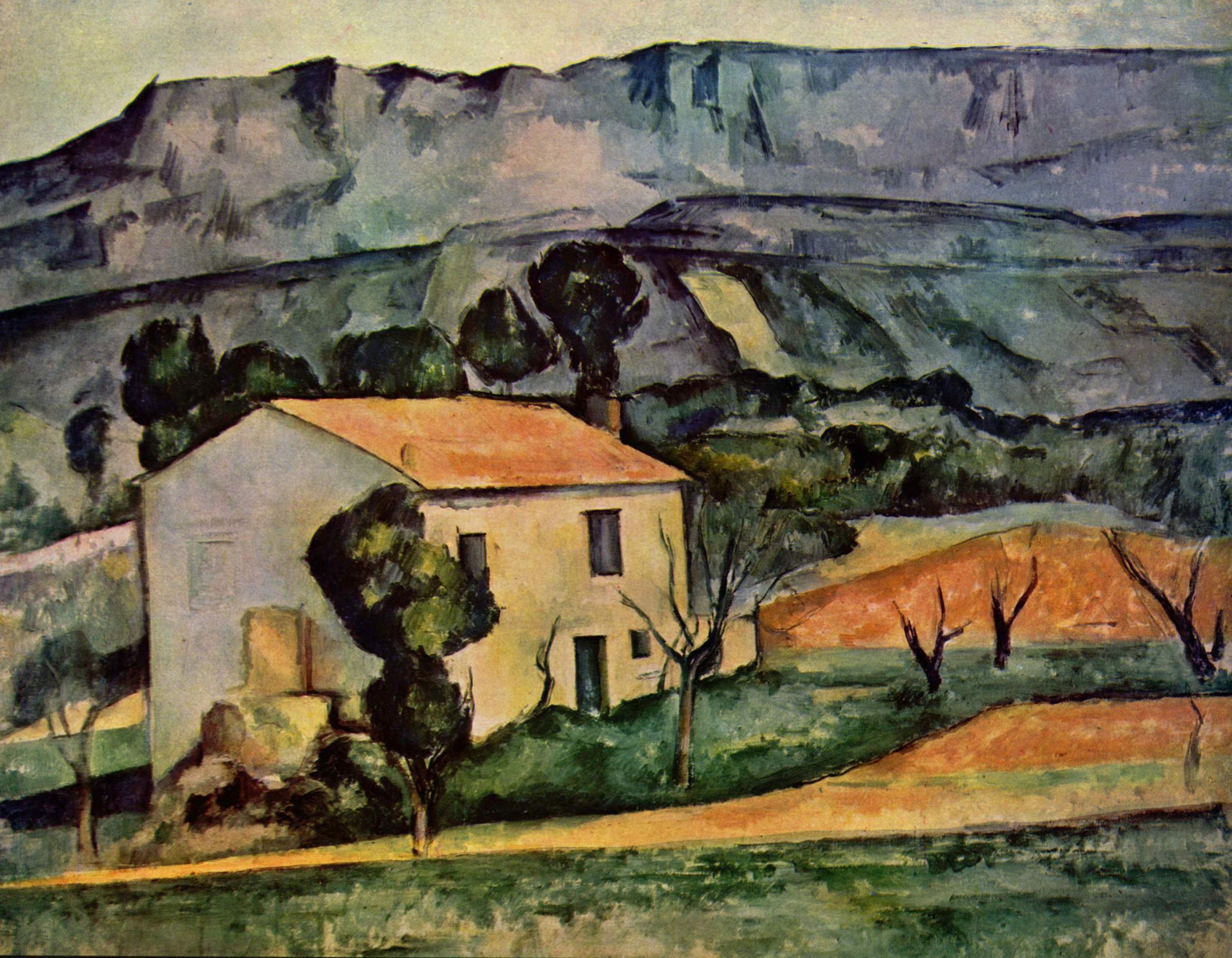 Houses in Provence, near Gardanne (1886) – Paul Cézanne Tablo