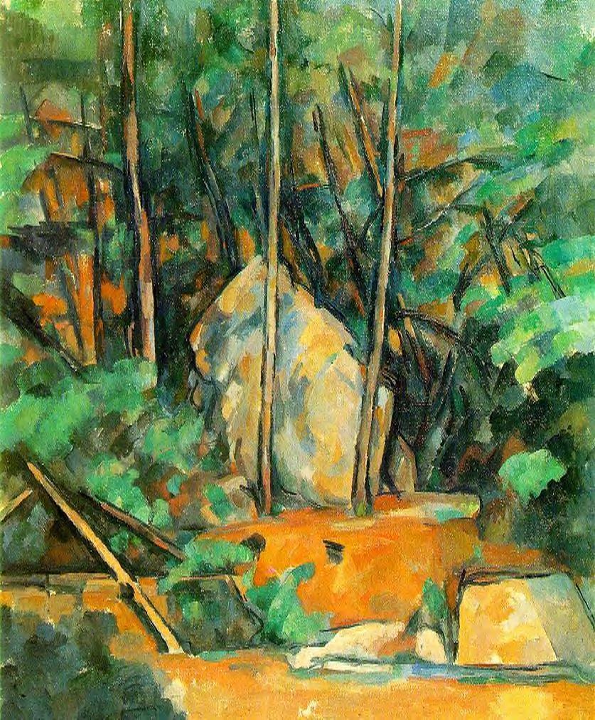 In the Park of Chateau Noir (1900) Paul Cézanne tablo - Dekolata