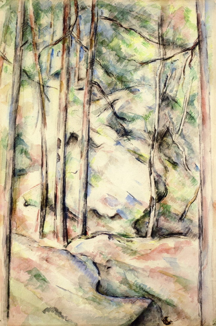 In the Woods (1896) – Paul Cézanne Tablo